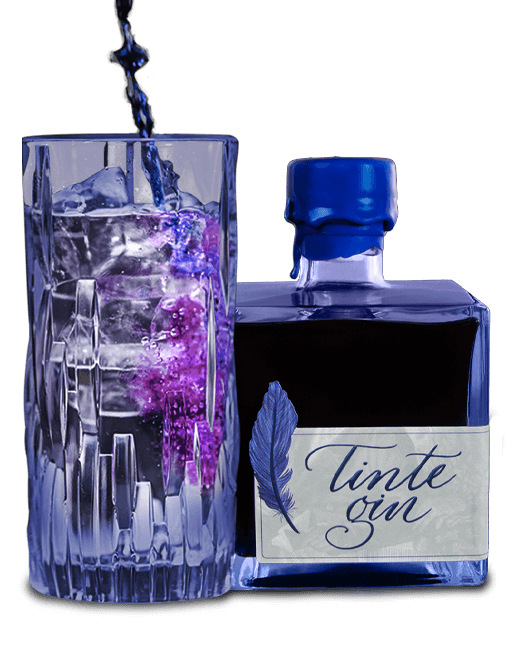 Tintegin Glas und Flasche